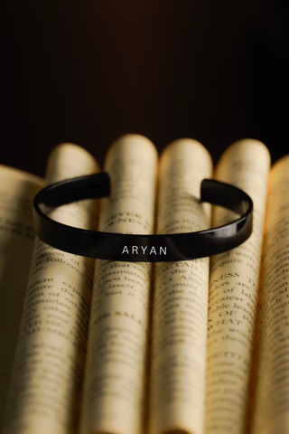 Personalized Name Engraved Cuff Bracelet