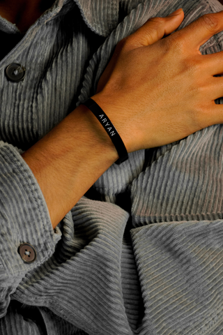 Personalized Name Engraved Cuff Bracelet