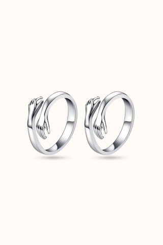 Customized Jewelry a Gorgeous Adjustable Couple Hug Ring