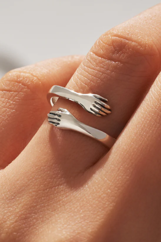 Customized Jewelry a Gorgeous Adjustable Couple Hug Ring