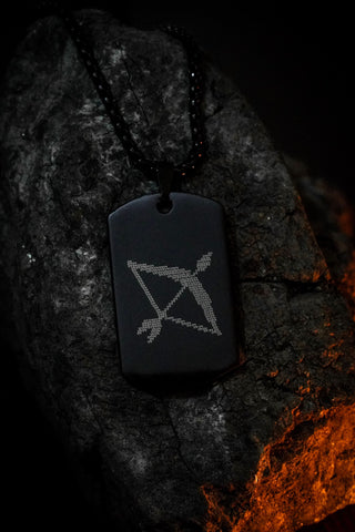 Gift for Him a Spiritual Shri Ram Dhanush Pendant Holy Warrior