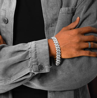 Gift for Him a Iced Out Cuban Link Chain for Men
