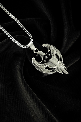 Valentine's Day Gift for Him a Eagle Anchor Pendant Necklace