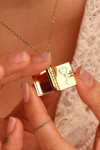 Personalized Book Necklace