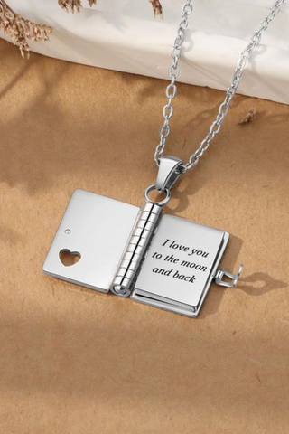 Personalized Book Necklace