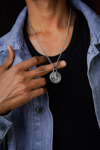 Compass Necklace for Men
