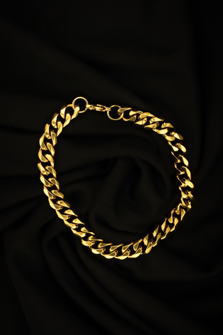 Personalized Gifts a Stylish Gold Cuban Chain Bracelet for Lovable