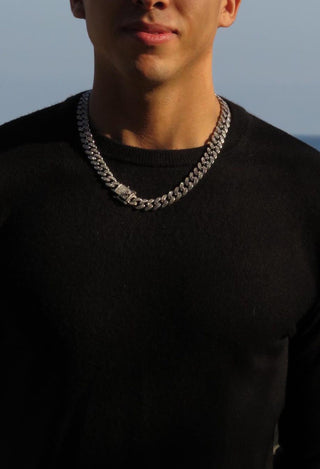 Gift for Him a Iced Out Cuban Link Chain for Men: A Dashing