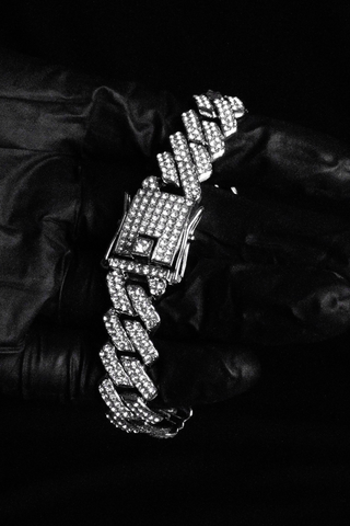 Gift for Him a Iced Out Cuban Link Chain for Men