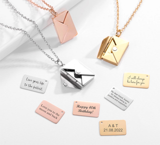 Personalized Gifts for her a Envelop Necklace