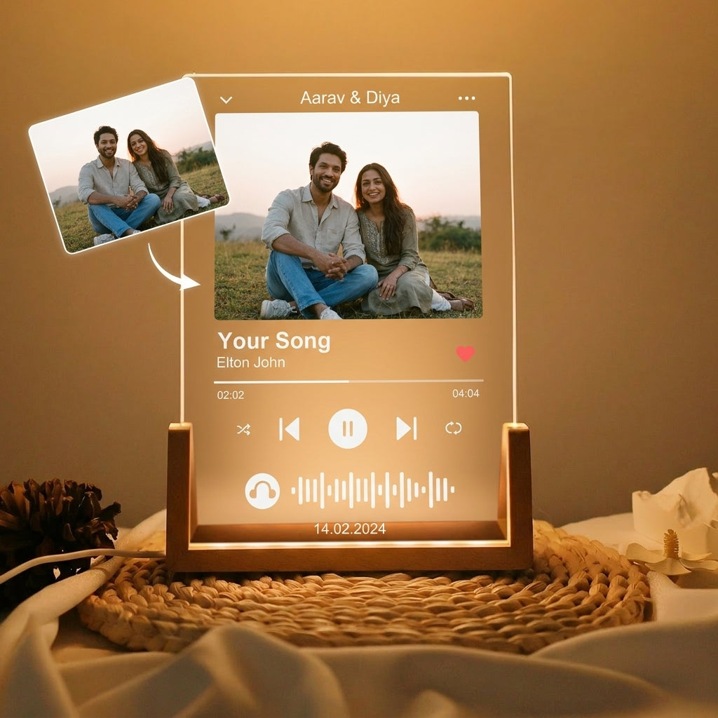 Custom Spotify Song Photo LED Lamp