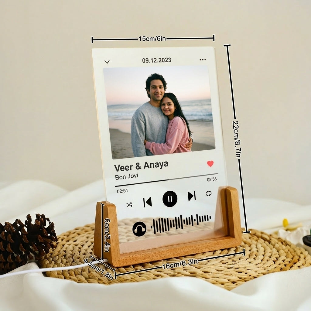 Custom Spotify Song Photo LED Lamp