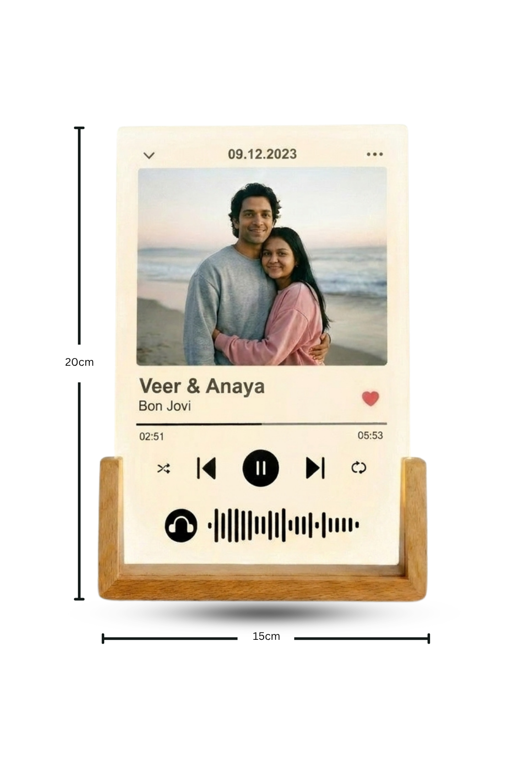 Custom Spotify Song Photo LED Lamp