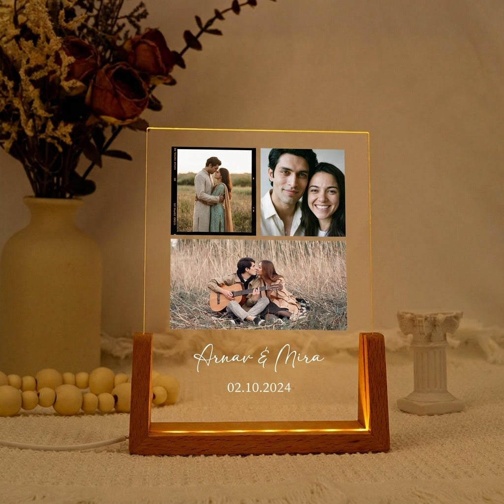 Personalized Photo Collage LED Lamp