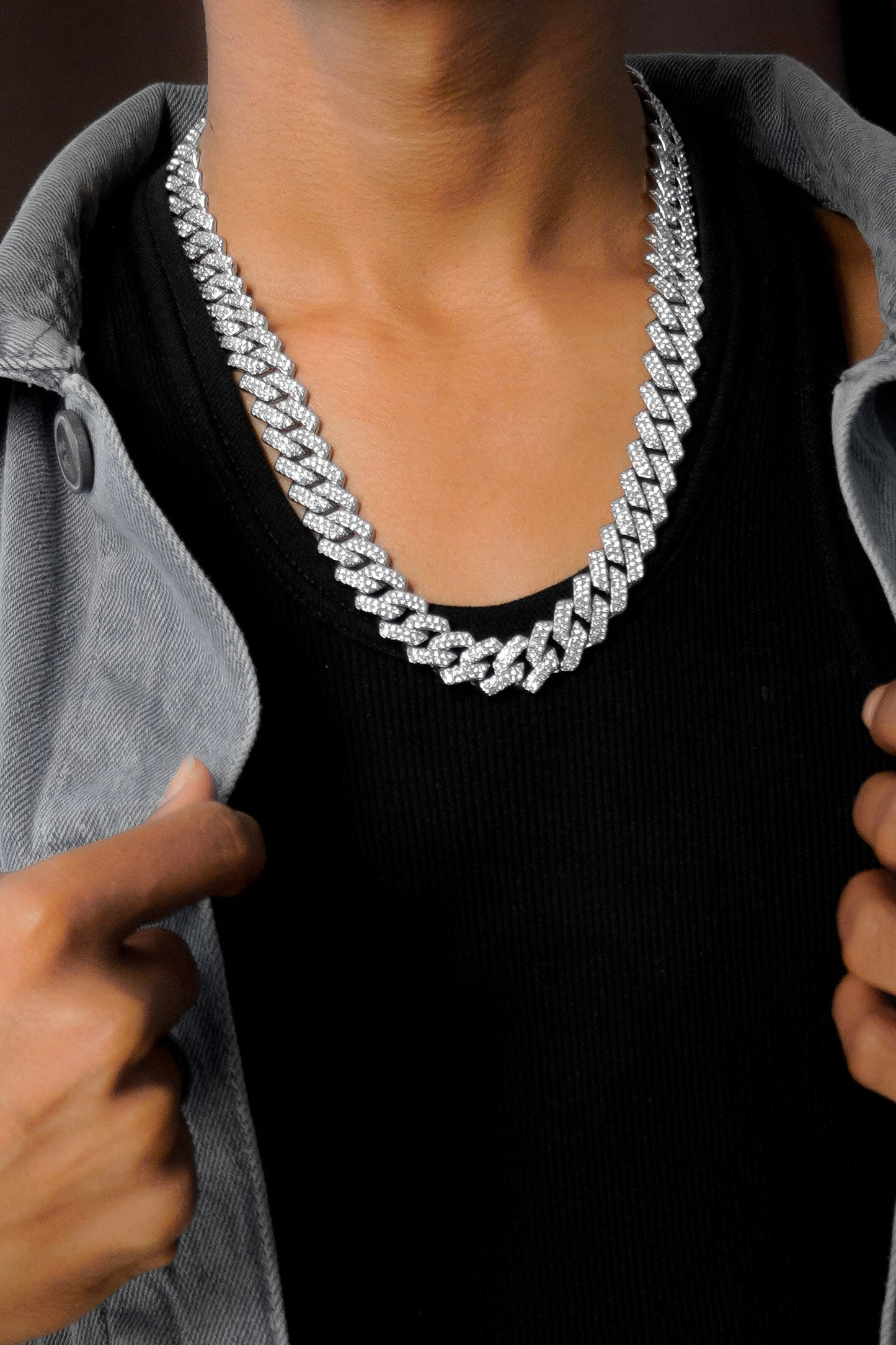 Iced Out Cuban Link Chain for Men