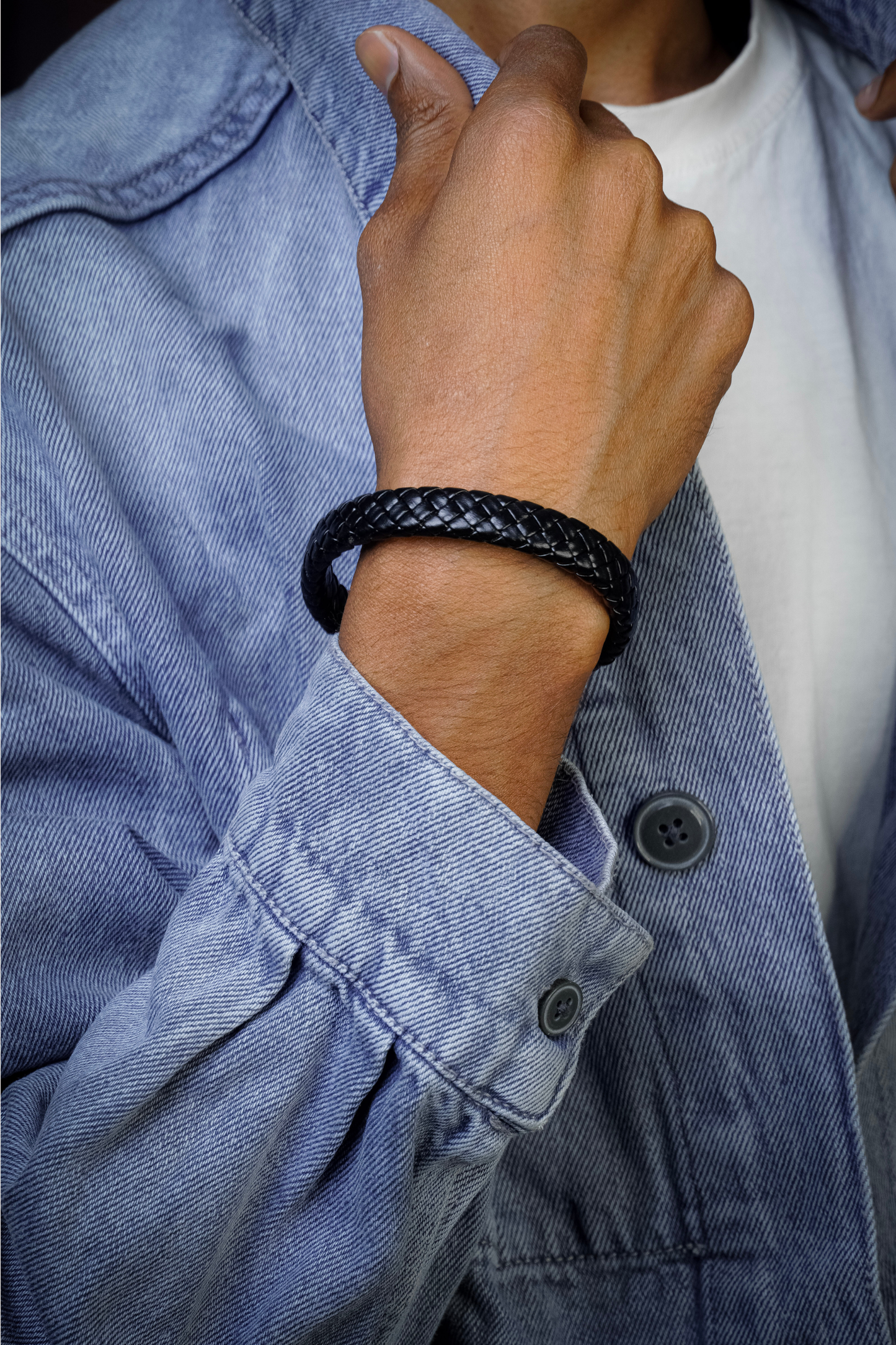 Braided Leather Men's Bracelet