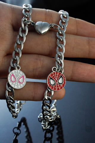 Spider-Man & Spider-Girl Heartlink Bracelets