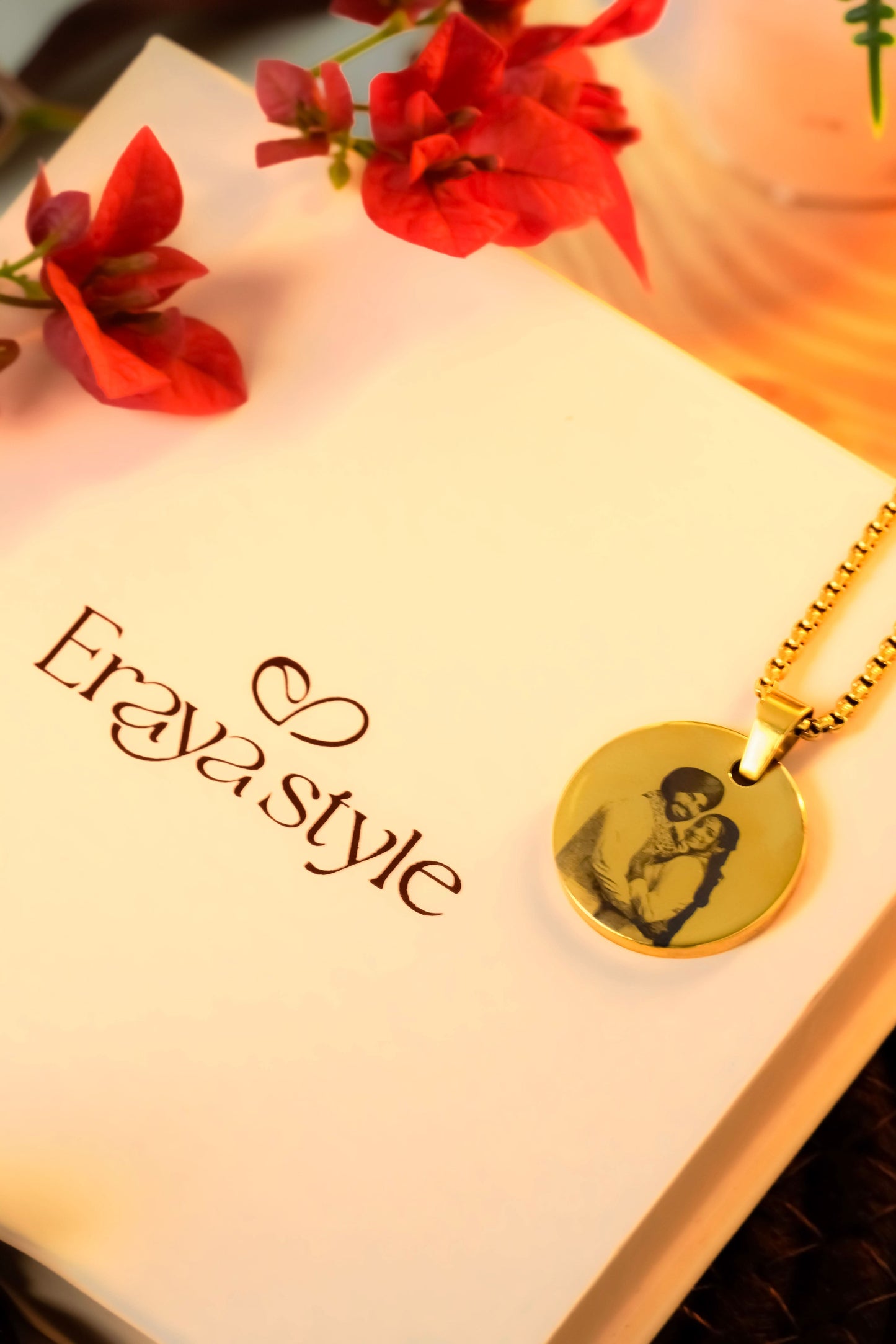 Personalized Photo Round Necklace