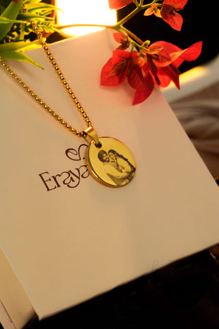Personalized Photo Round Necklace