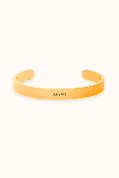 Personalized Name Engraved Cuff Bracelet