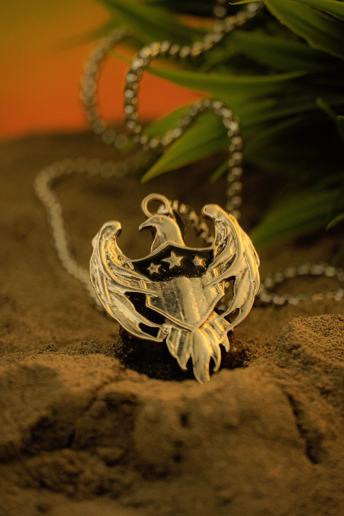 Eagle Anchor Pendant Necklace