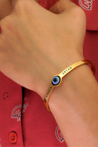 Evil Eye Couple Name Kada