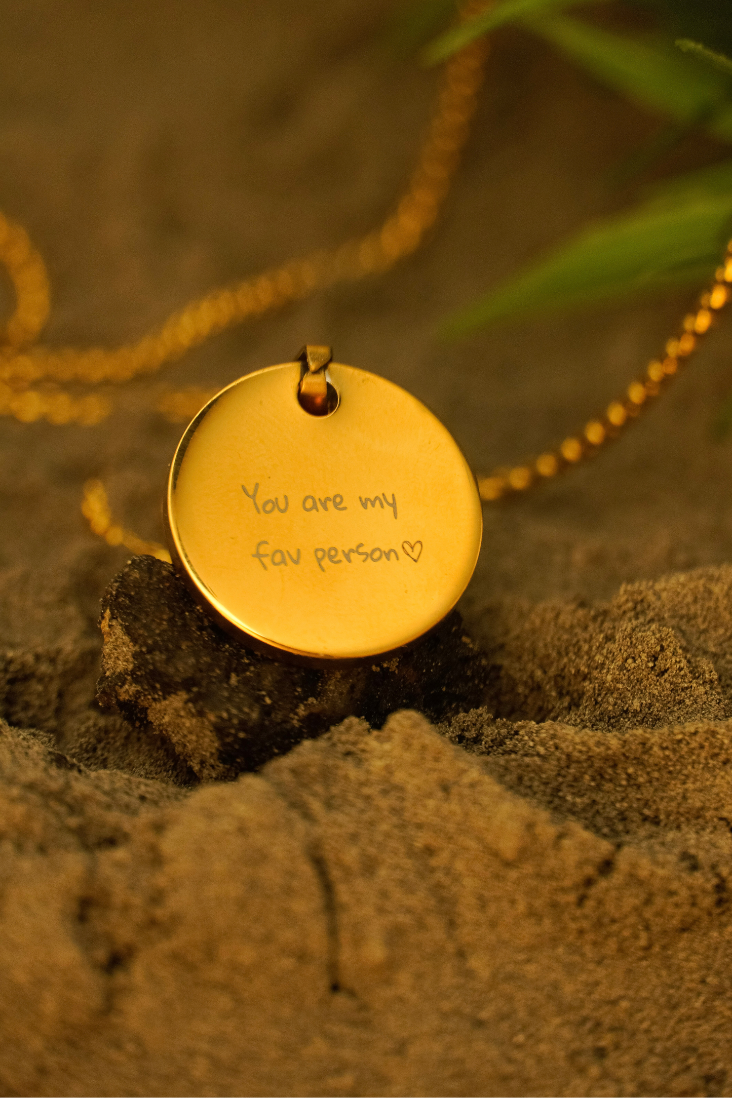 Personalized Handwriting Round Pendant