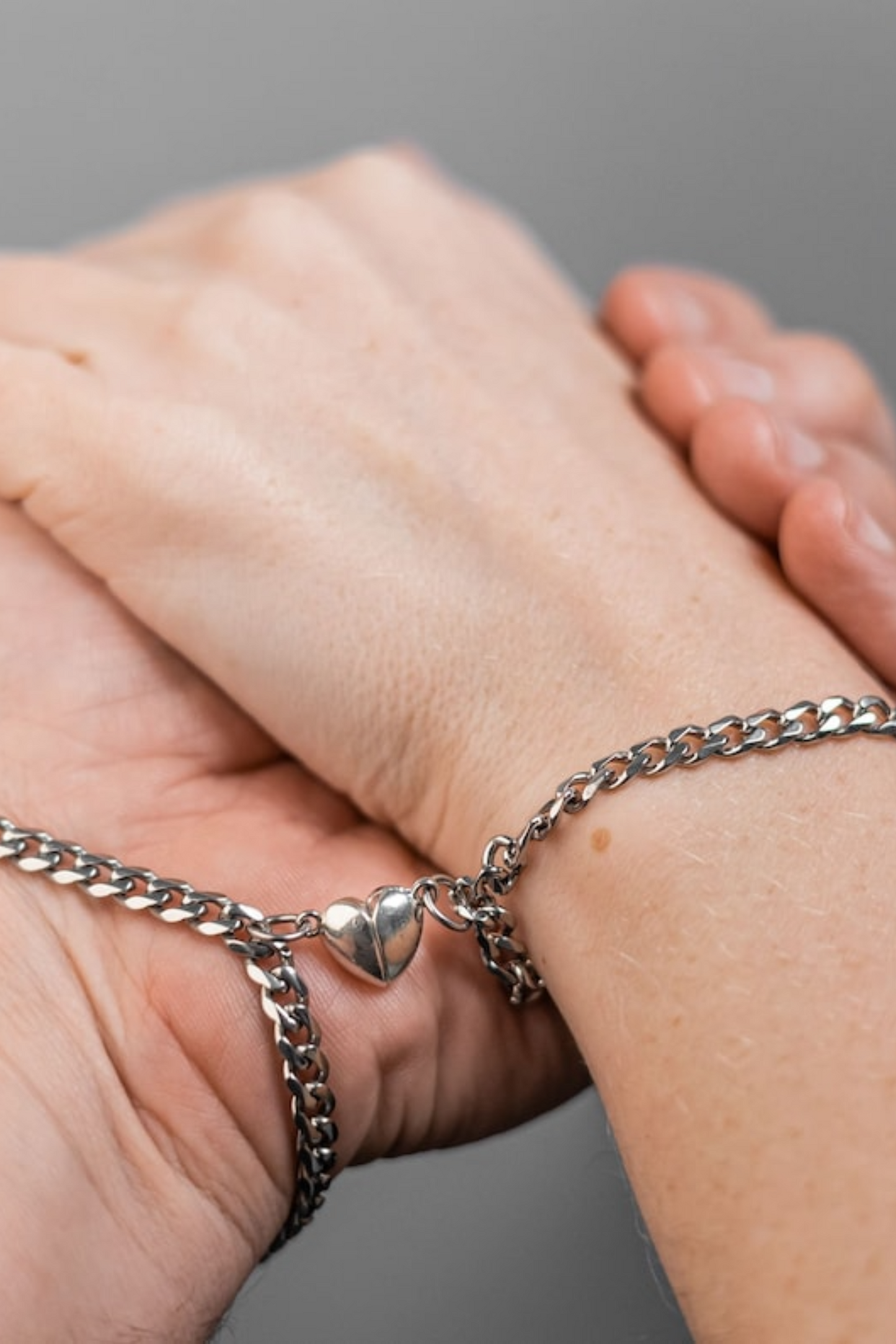 Magnetic Heart Couple Bracelet