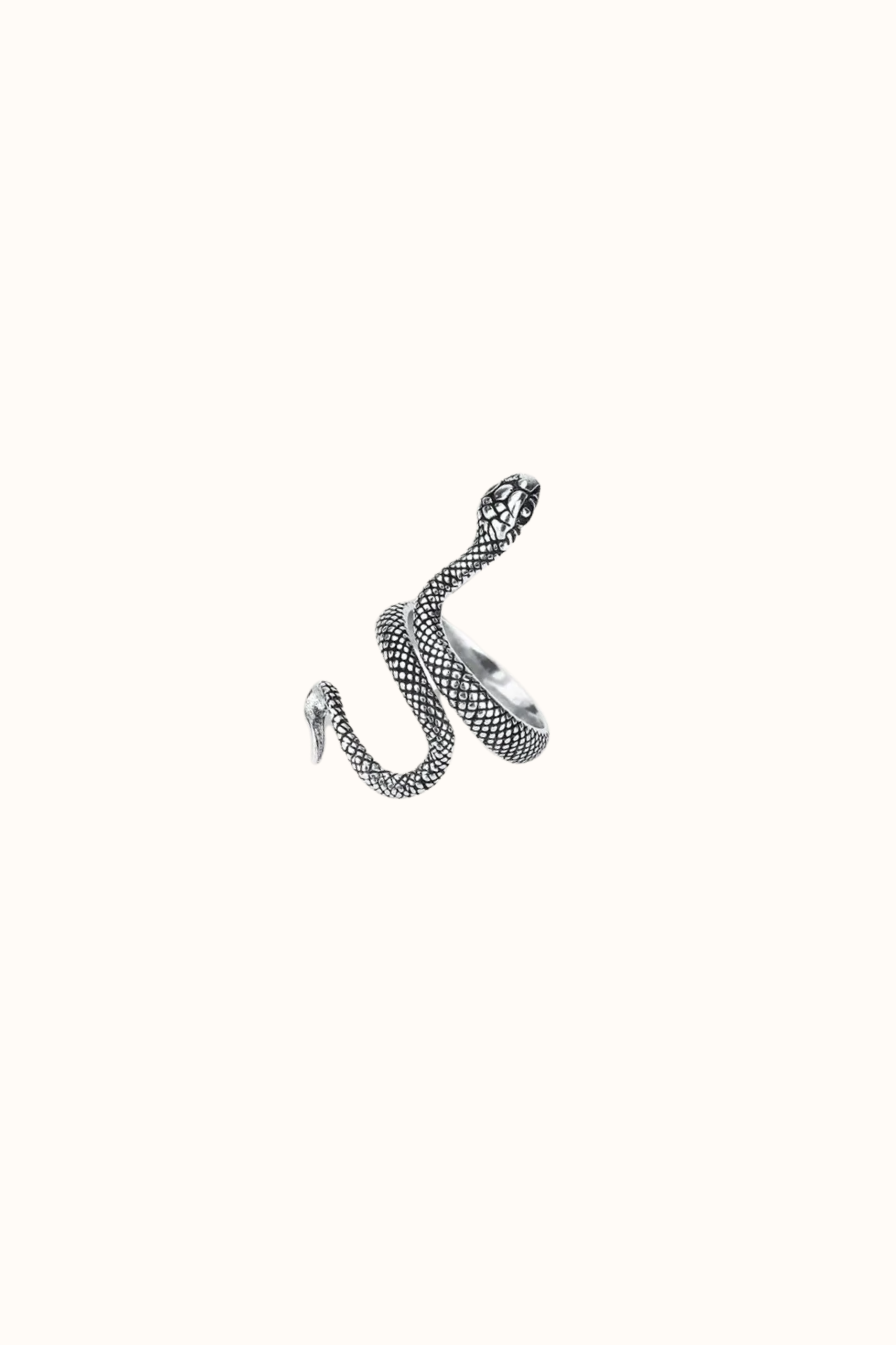 personalized gifts for her - Elegant snake ring with personalized details