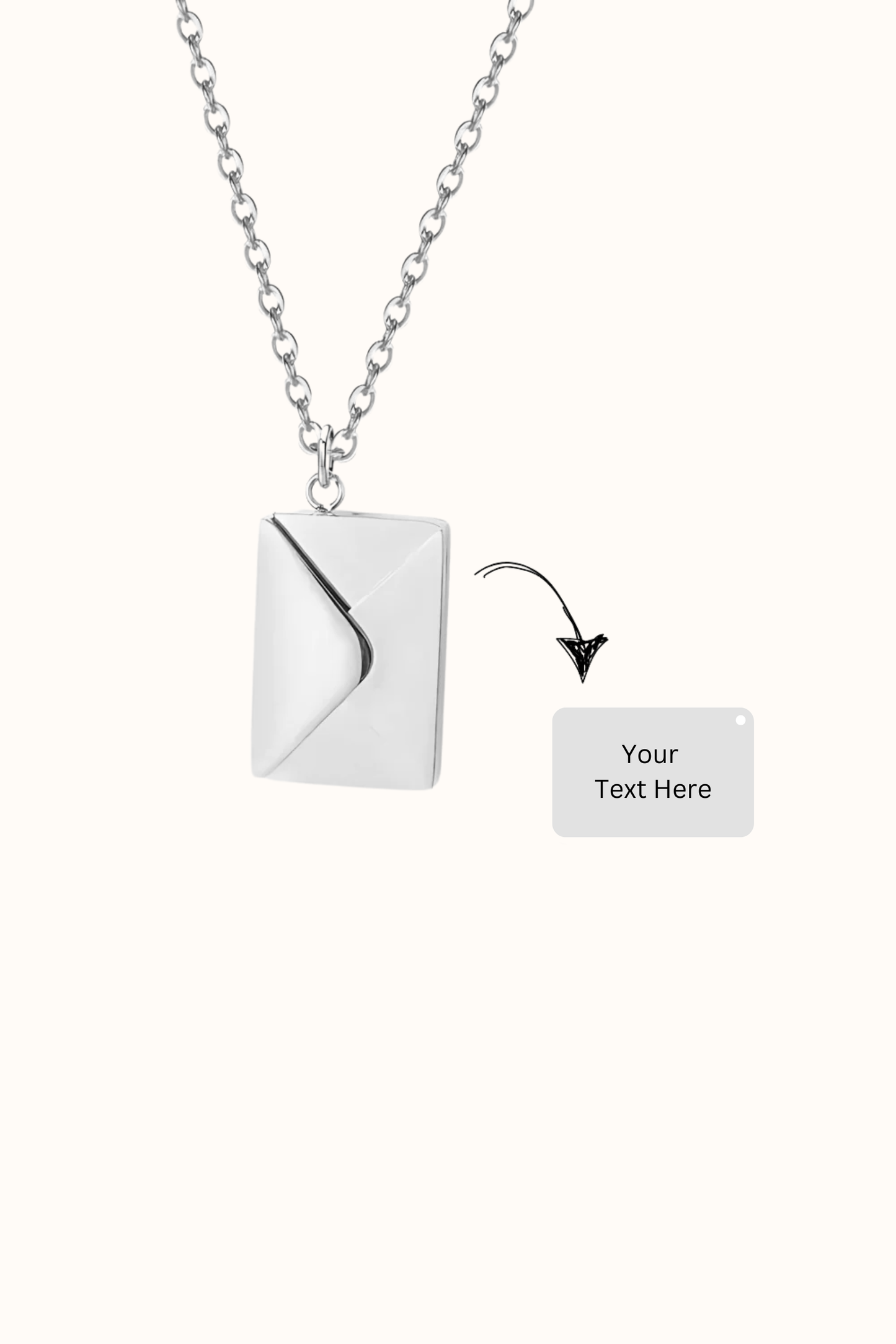 Personalized Gifts for her a Envelop Necklace