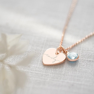  Personalized Birthstone Name Necklace