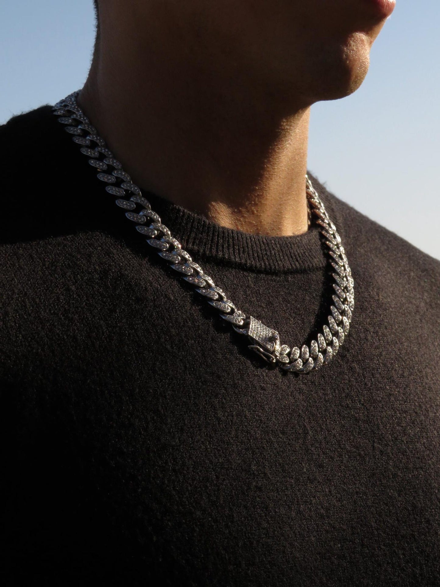 Iced Out Cuban Link Chain for Men