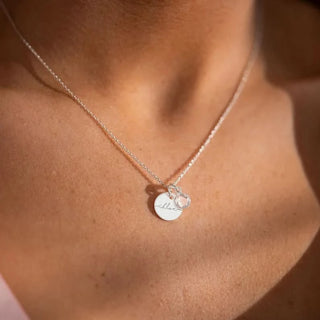 Birthstone Name Necklace